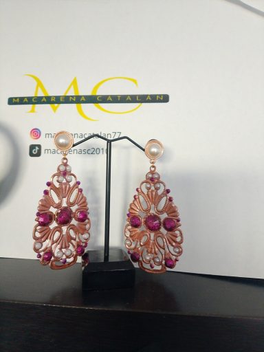 Pendientes Flamenca Rosa Pendientes Flamenca