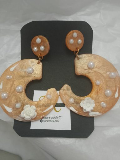 Pendientes Aros con flores